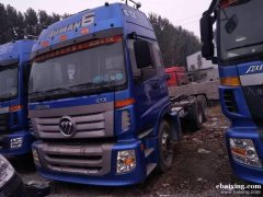 二手欧曼双驱半挂车 手续齐全