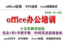 成都一对一远程office办公软件培训