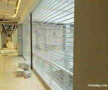 南开区商场水晶卷帘门维修-水晶门安装透明